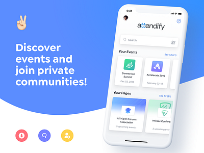 Attendify App Landing Page