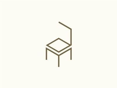 a + m = chair a chair design icon interior letter lettermark logo m