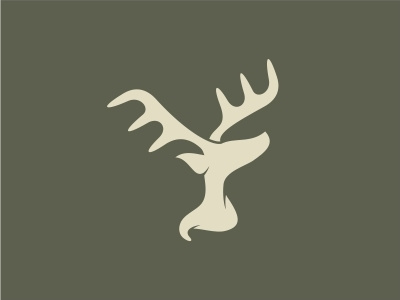 m + w + deer animal antler deer design hidden message illustration letter logo m w