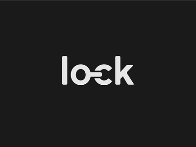 Lock clean design hidden key key hole lock message simple
