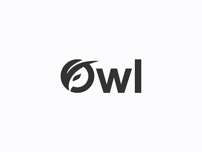 Owl animal clean design icon letter letter o logo owl simple