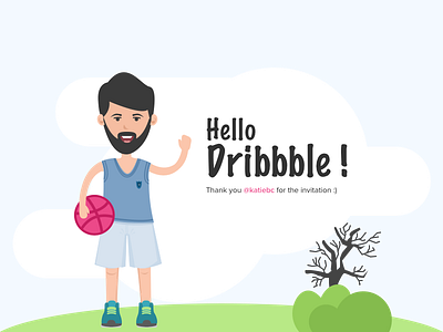Hello Dribbble ! debut first shot hello