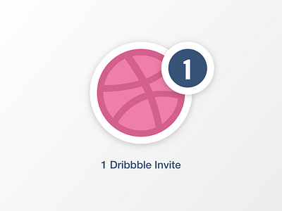 1 Dribbble Invite invite invite design invite giveaway