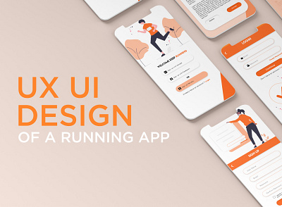 Running App UX/UI Design adobe xd app design designer running app design ui app design ui design uiux design