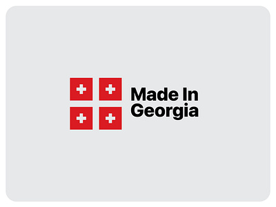 Made In Georgia Logotype branding georgian graphic design lettering logo made in production