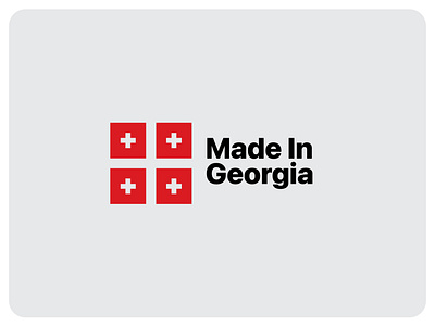 Made In Georgia Logotype branding georgian graphic design lettering logo made in production