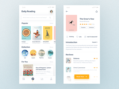Reading App book flat read reading ui ux