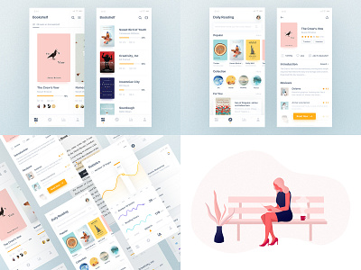 Top 4 from 2018 book illustration ui ux
