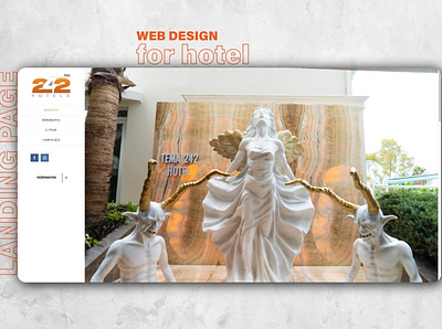 Tema 242 Hotel Web Design branding design graphic design ui ux