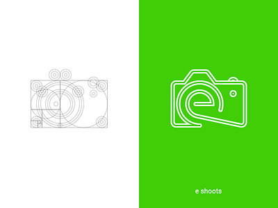 eShoots camera design geometry icon illustration logo photo
