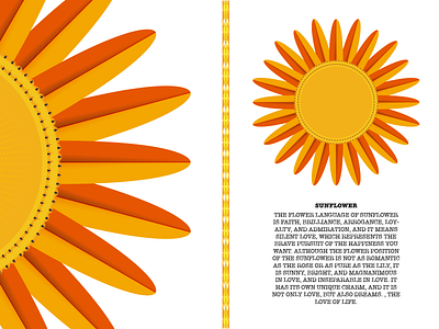 Sunflower axis colour typography