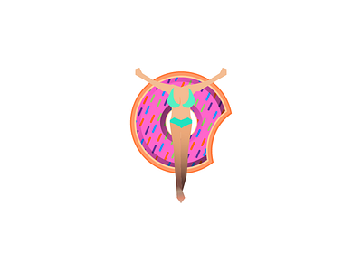 Doughnut -pink girl