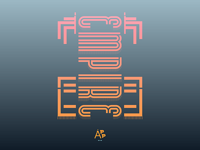 Empire·App colour design illustration logo typography