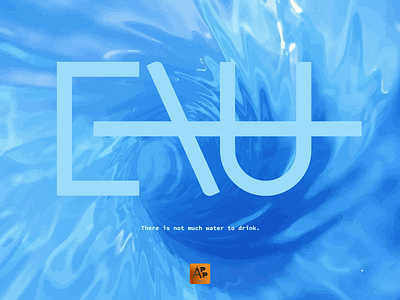 Eau design typography