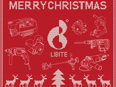 Christmas LBT design illustration logo typography