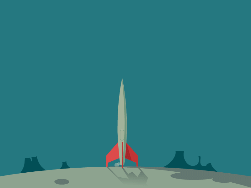 Rocket adobe animate animated . gif animation illustration oldstyle vector