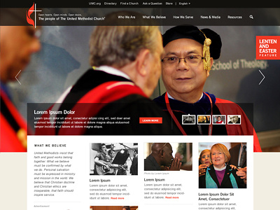 United Methodist Church agency church client digital methodist nashville paramore redesign umc united website