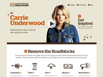 CMT carrie client cmt comp design education empowering homepage site underwood