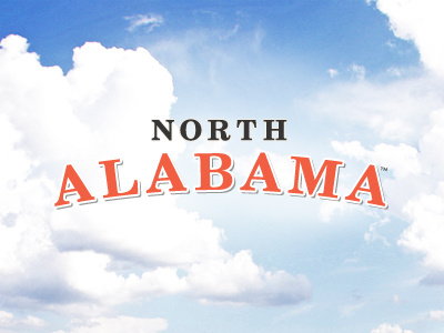 North Alabama Logo agency alabama brand client identity logo north paramore type