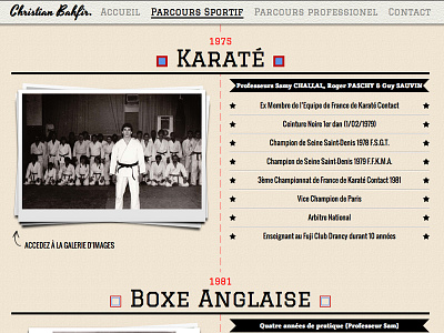 Boxing champion's website