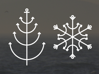 Sailors' Xmas anchor christmas sailor snow