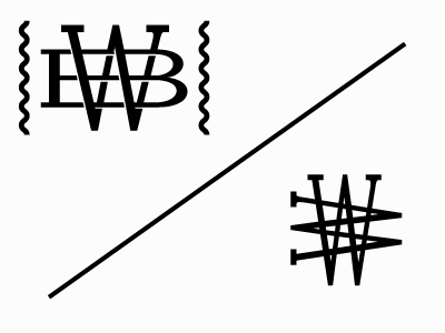 B\W | studies for a classic monogram