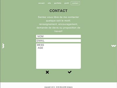 B\W Contact form