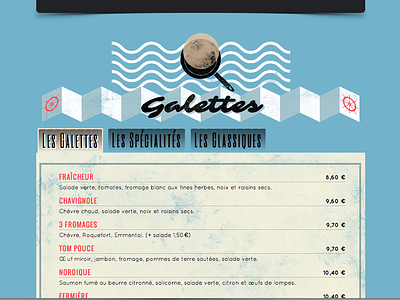 "La Bigoudene" - restaurant css3 restaurant tabs