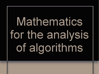(BOOKS)-Mathematics for the analysis of algorithms (Progress in app book books branding design download ebook illustration logo ui