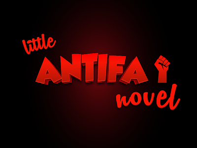 Little Antifa Novel Logo antifa game interactive novel logotype political red typography
