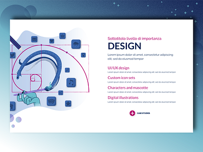 Our Services - Design blue charachter design design golden ratio hand icon icon sets illustration typography ui ux vector website