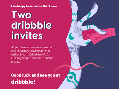 Two dribbble invites