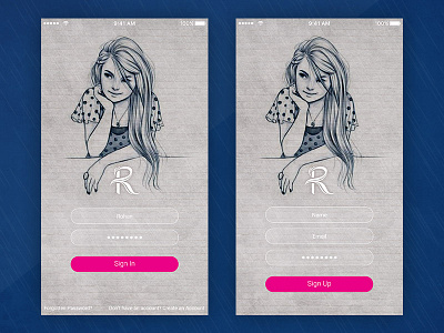 signin & signup screen app applications fashion login mobileapp offers registration shopping signin signup ui ux