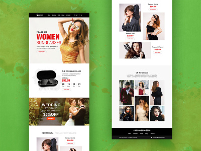 email, template, fashion banner cart clean creative creative design design dribbble ecommerce fashion gallery man mobile offer shopping store ui ux website women