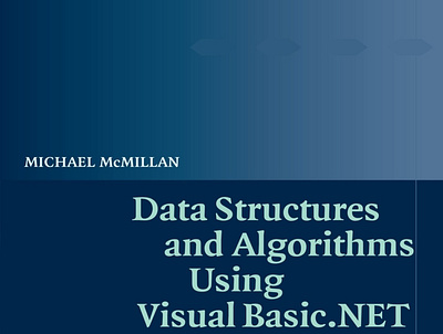 (EBOOK)-Data Structures and Algorithms Using Visual Basic.NET app book books branding design download ebook illustration logo ui