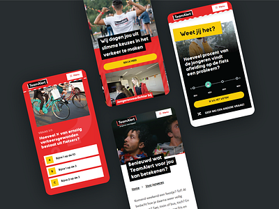 TeamAlert mobile design ui ux visual design
