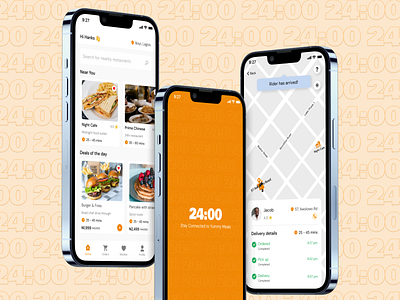 24 hour food delivery app ai app design branding daily ui design logo product design ui ui design ui designer uiux ux ux designer web web design