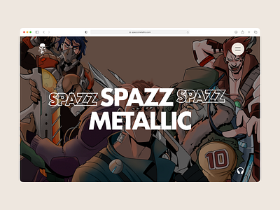 Spazz Metallic Website ai design illustration ui ui design ui designer ux web design