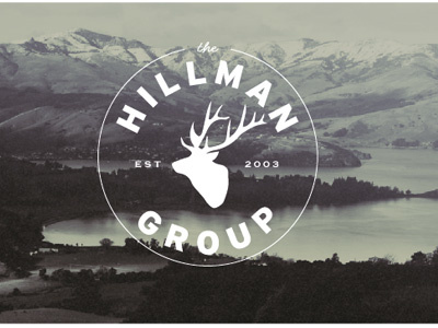 The Hillman Group 07 identity logo new zealand stags head