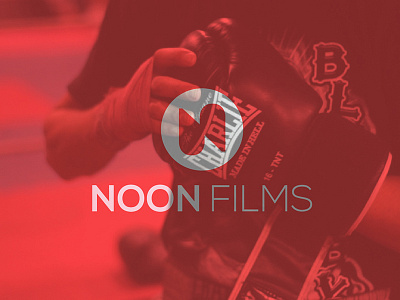 Noon films barcelona fighter film logo n production red round