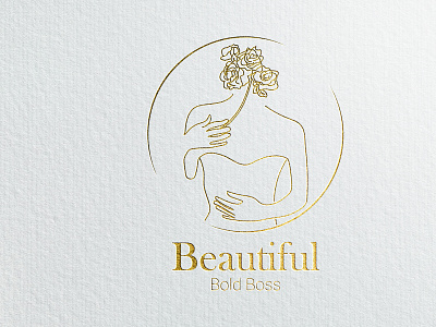 feminine brand logo branding design graphic design logo print vector