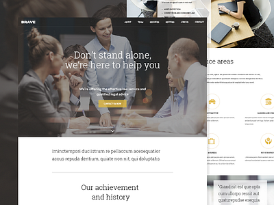 Law template landing page law template ui web design