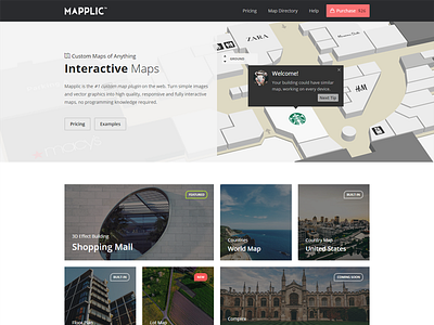 Mapplic.com - Site update custom interactive map svg ui vector