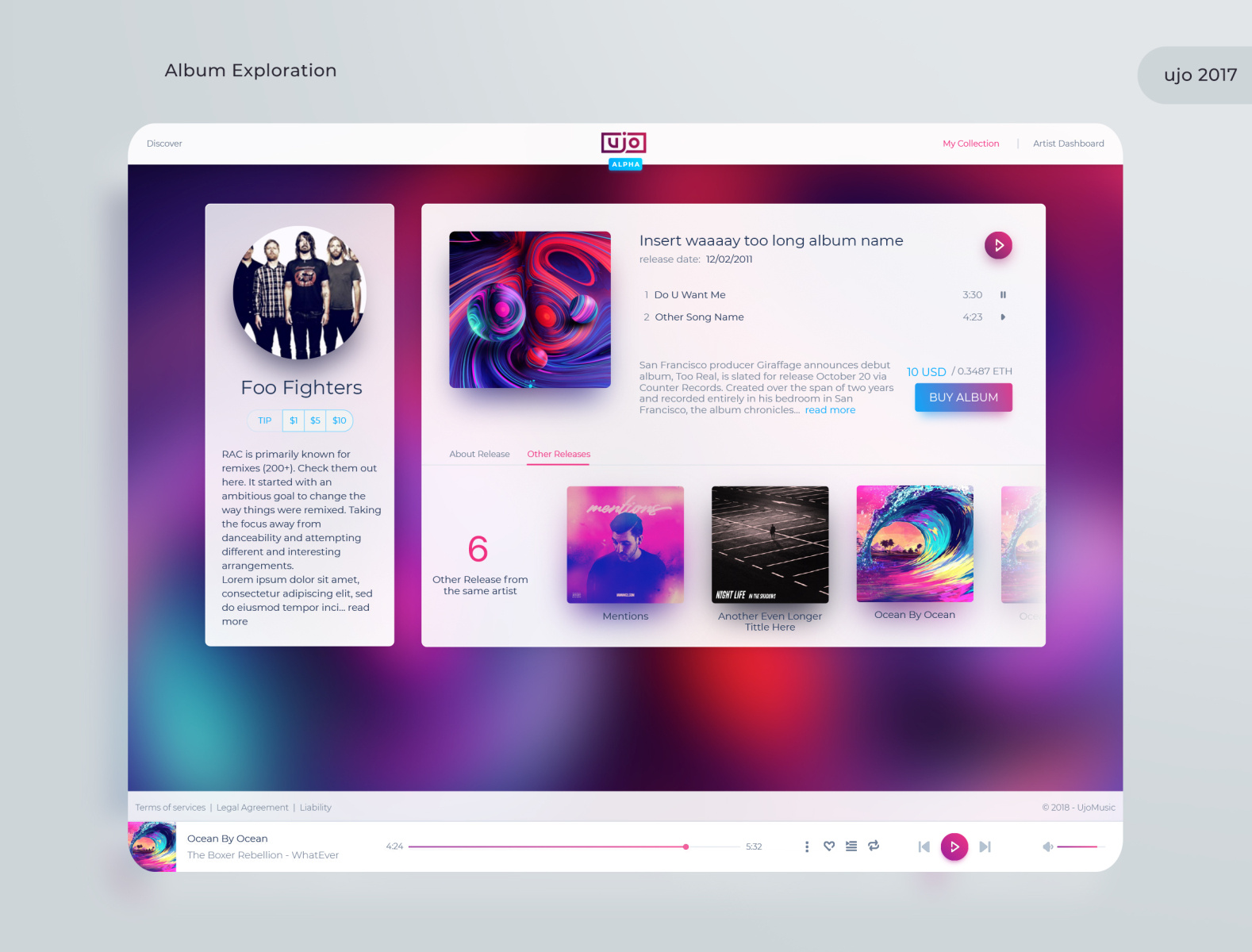 Ujo Music By Vlad Todirut For Consensys On Dribbble