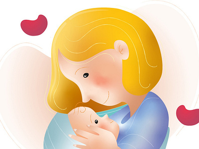 mother love illustration illustrator vector