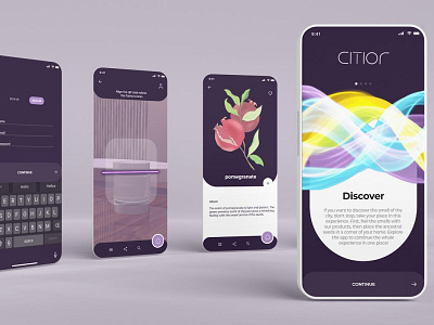 Citior • Scent of the City app design graphic design illustration ui ux