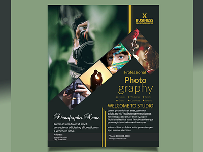 Photography flyer banner branding cover art design flyer graphic design illustration logo ui vector