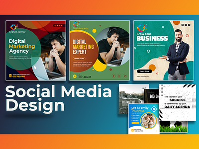 Social media design 3d animation banner branding cover art design graphic design illustration logo motion graphics ui ux vector