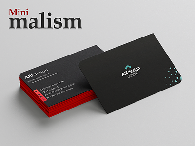 Business card minimalist idea