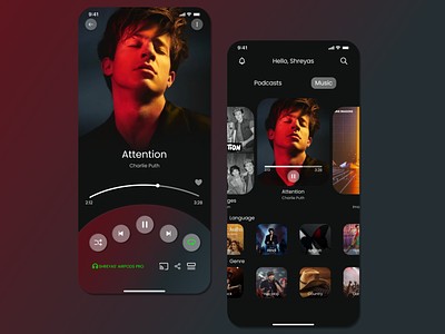 Music Streaming App UI Design